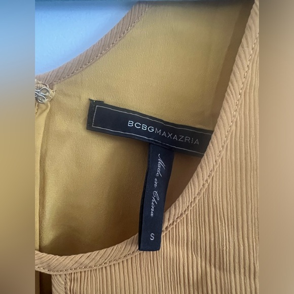 BCBGMaxAzria Yellow Mini Dress - Picture 4 of 4